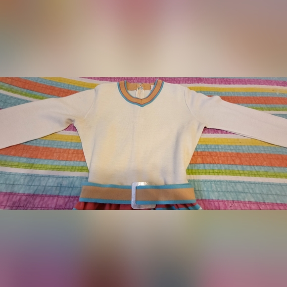 The Red Eye 60's Metro Mod Striped Dress - Picture 2 of 9